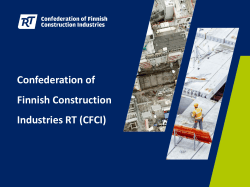 Confederation of Finnish Construction Industries RT (CFCI)