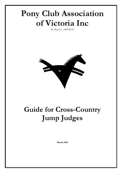 Guide- XC Jump Judge 2014 FINAL