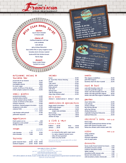 prix fi xe menu 34.95 - The Franciscan Crab Restaurant