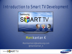 Publishing to Samsung Smart TV