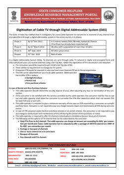 Digitization of Cable TV through Digital