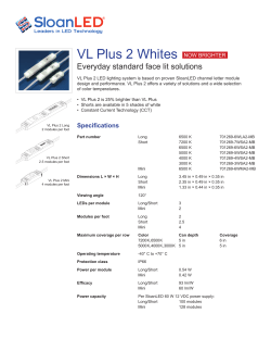 VL Plus Whites Data Sheet