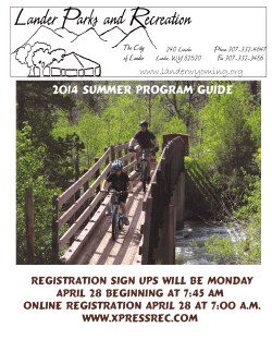 2014 summer program guide
