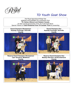 TD Youth Goat Show - Royal Agricultural Winter Fair