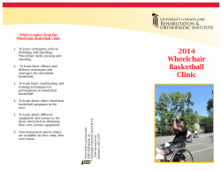 Wheelchair Basketball - UM Rehabilitation and Orthopaedic Institute
