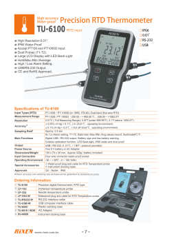 Precision Digital Thermometer TU-6100