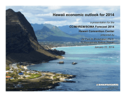 Hawaii economic outlook for 2014