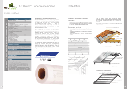 UT Woven Undertile Membrane Brochure