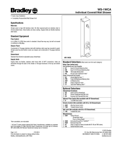 WS-1WCA Individual Coverall Wall Shower