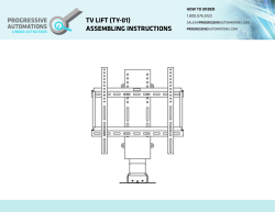 tv lift (ty-01) assembling instructions