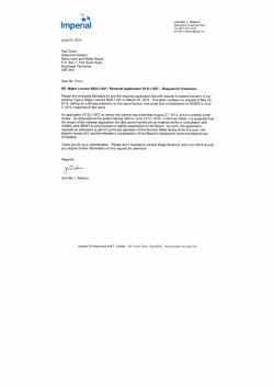 I K Jennifer L. Watson I m a I Operations Superintendent