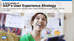 Short Presentation Title - SAP User Experience Community