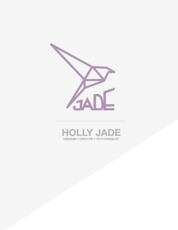 UX/UI Design + Holly Jade Nov 2014