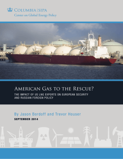 American Gas to the Rescue? - Columbia | SIPA Center on Global