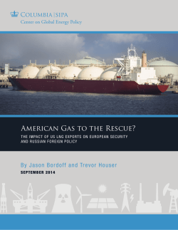 American Gas to the Rescue? - Columbia | SIPA Center on Global