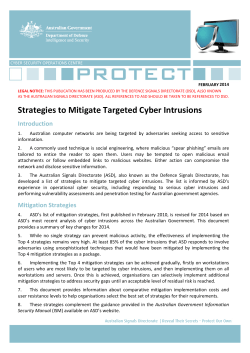 Strategies to Mitigate Targeted Cyber Intrusions