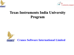 TI India University Program