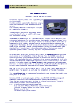 Groovi-SI-Belt for the practitioner