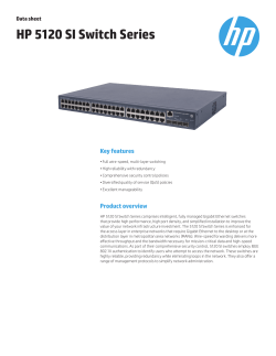 HP 5120 SI Switch Series