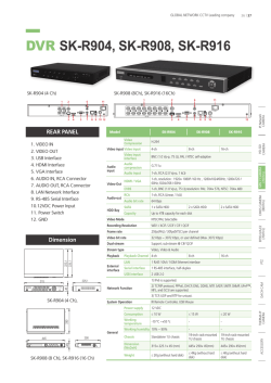 DVR SK-R904, SK-R908, SK-R916