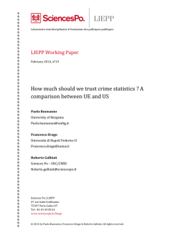 How much should we trust crime statistics ? A