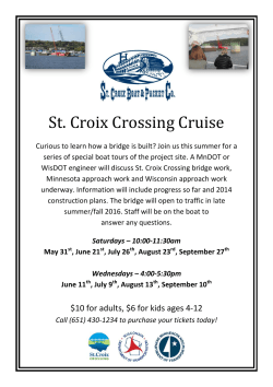St. Croix Crossing Cruise - St. Croix Boat and Packet