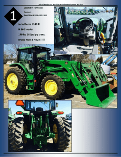 John Deere 6140 R     H 360 loader 140 hp 16 Spd pq trans. Brand