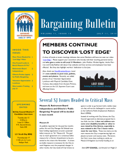 SJ Bargaining Bulletin 7 11 14