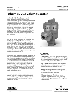 Fisherr SS-263 Volume Booster
