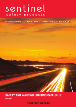 SAFETY AND WARNING LIGHTING CATALOGUE