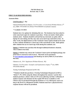 IL Fall 2014 Book List
