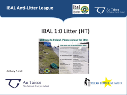 IBAL 1:0 Litter (HT) - The Clean Europe Network
