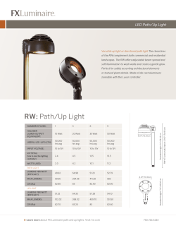 RW Spec Sheet - FX Luminaire