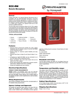 ECC-RM Remote Microphone - Fire-Lite