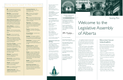 Seating Plan - Legislative Assembly of Alberta