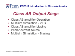 Class AB Amplifier cont.