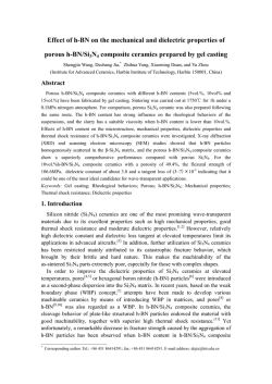 Effect of h-BN on the mechanical and dielectric properties of porous