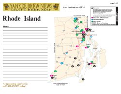 Rhode Island Good Beer Map