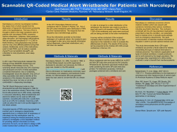 Scannable QR Coded Medical Alert Wristbands for Patients with