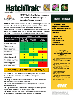MARVEL use rate is 7.25 oz/A.