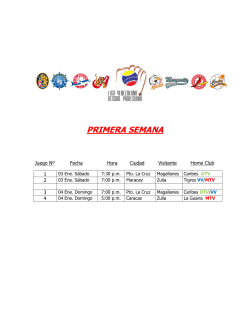 Calendario TV - LVBP