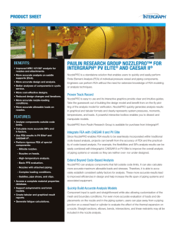 PAULIN RESEARCH GROUP NOZZLEPRO&trade; FOR INTERGRAPH