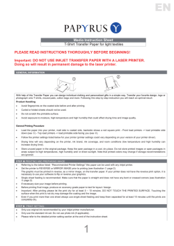 IJ Transfer Paper - produktinfo.conrad.com