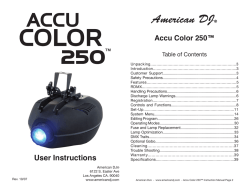 American DJ&reg; Accu Color 250