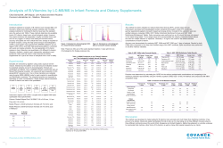 Analysis of B-Vitamins by LC-MS/MS in Infant Formula