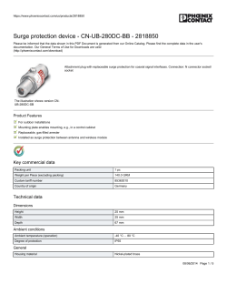 Surge protection device - CN-UB-280DC-BB - 2818850