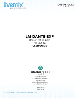 LM-DANTE-EXP - Digital Audio Labs