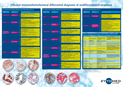 Efficient immunohistochemical differential diagnosis of