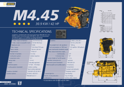 30.9 KW / 42 HP TECHNICAL SPECIFICATIONS