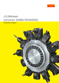 J.G.Weisser Univertor CDI80-TN340001